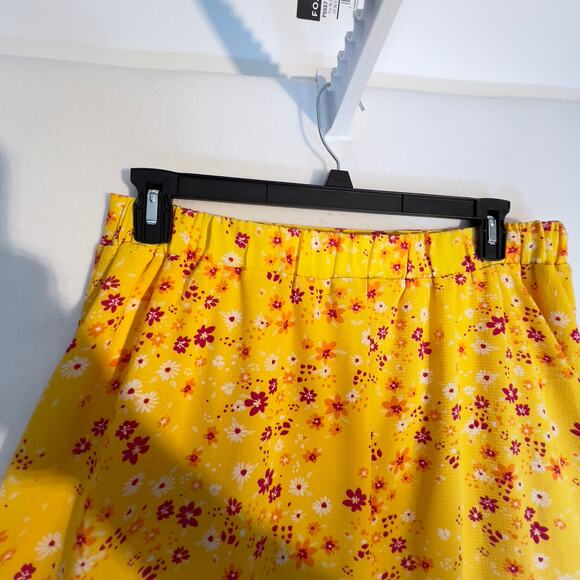 BCBGeneration 36"L Fit & Flare Midi Skirt Lrg 1/2 Lined Boho Retro Floral 60's - Picture 10 of 16